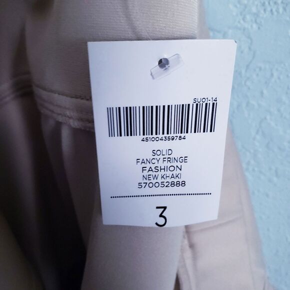 Chicos Cream Tiered Fringe Skirt - Picture 6 of 6